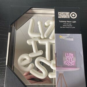 Target Pink LED Tabletop Neon Light